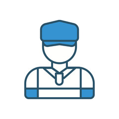 Coach  vector icon stock illustration