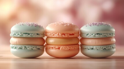 Fototapeta premium Colorful macarons
