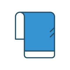 Towel  vector icon stock illustration