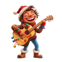Christmas Music Clipart Vector Illustration