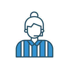 Referee  vector icon stock illustration