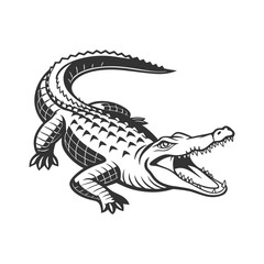 Crocodile Vector Art and Illustration