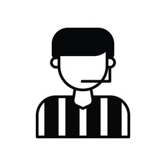 Referee  vector icon stock illustration