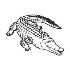 Crocodile Vector Art and Illustration