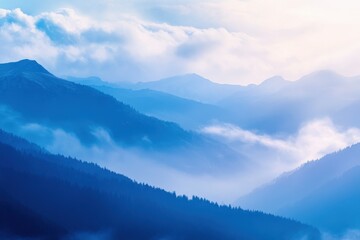 Fototapeta premium Nordic skiing or Cross-country skiing classic technique practiced by man in a beautiful panoramic trail at morning.Selective focus.. Beautiful simple AI generated image
