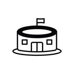 Arena  vector icon stock illustration