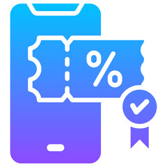 Fototapeta premium E Ticket Icon