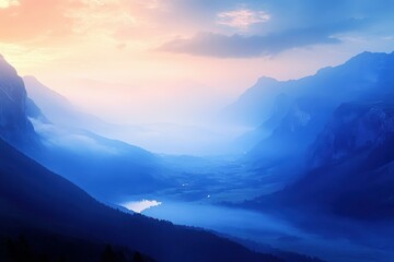 Fototapeta premium Cross-country skiing woman doing classic nordic cross country skiing in trail tracks in snow covered forest. Beautiful simple AI generated image