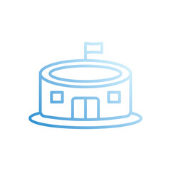 Arena  vector icon stock illustration