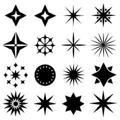 Obraz premium black and white stars