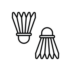 Shuttlecocks  vector icon stock illustration