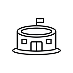 Arena  vector icon stock illustration