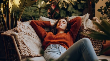 Obraz premium out, fatigue, doze, tired, symptoms, couch, life, health, lying, exhaustion, depression, eyes, weariness, sleep, rejuvenation, mental, energy, bed, reflecting, relaxation, nap, comfort, challenges,