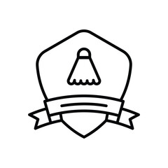 Badge  vector icon stock illustration