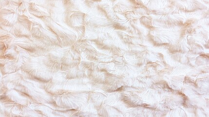 Obraz premium Soft Creamy White Faux Fur Texture Background Image