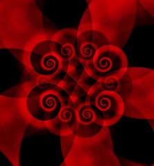 Red Optical Illusion-Art