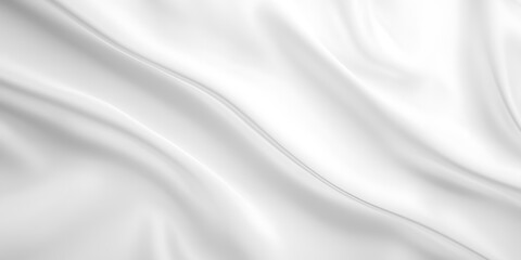 Obraz premium Abstract White Fabric Draped Softly Showing Gentle Curves
