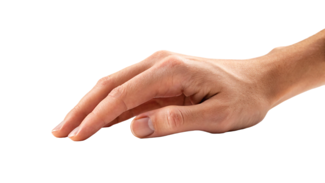 hand isolated on white