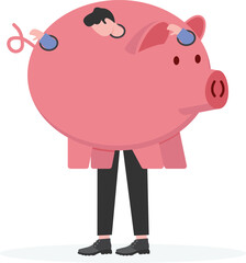 Financial burden, bearing high expenses or cost of living due to economic crisis or inflation, debt or loan concept

