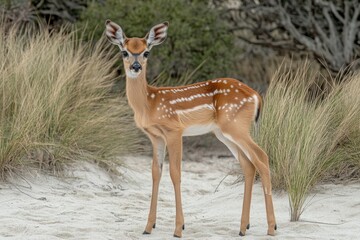 Close-Up of a Blue Agave Desert Plant, Mexico, Tequila Plant. Beautiful simple AI generated image