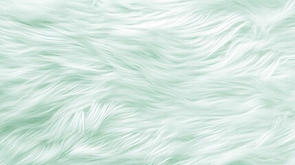 Soft Mint Green Faux Fur Texture Background Image