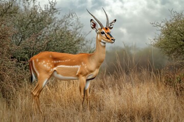 Fototapeta premium Close-up macro photography of green nature background. Beautiful simple AI generated image
