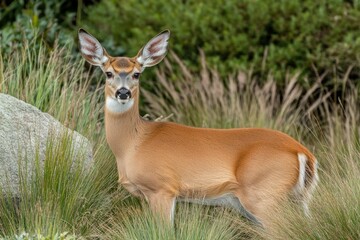 Fototapeta premium Close-Up of a Blue Agave Desert Plant, Mexico, Tequila Plant. Beautiful simple AI generated image