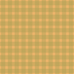 gingham plaid fabric pattern illustration. brown and green striped element for background. vintage, country, old style. tartan table cloth