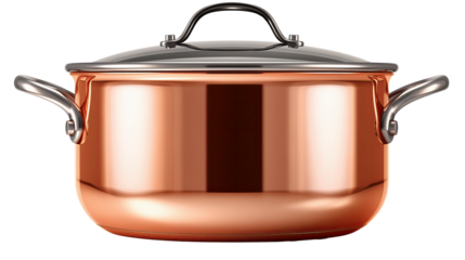 Copper cookware showcasing elegant design and functionality