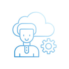 Consumer  vector icon stock illustration