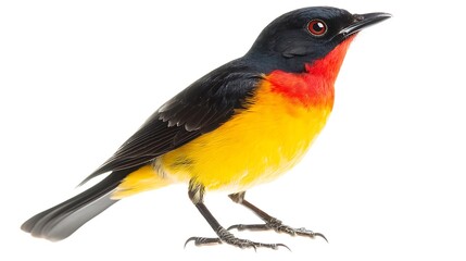 a robin colorful feathers and graceful wings portraying the beauty of avian life.	