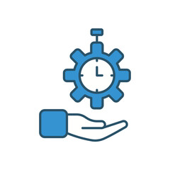 Time Management vector icon stock illustration