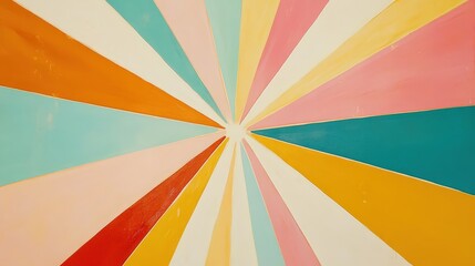 Colorful radial gradient background with vibrant stripes. Retro style design for New Year, birthday, party, celebration, and festive events.