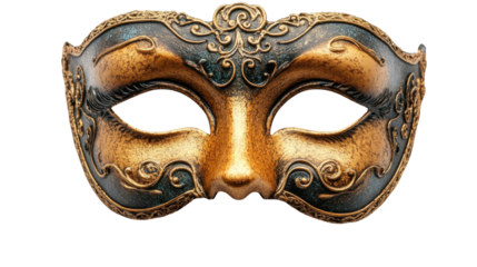 venetian mask isolated on white background 