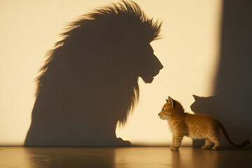 Kitten and Lion Shadow: A Tale of Potential and Growth Aspiration