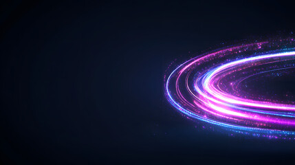 Abstract background with colorful light rays shining through a dark space, creating a vibrant and dynamic visual, symbolizing energy, creativity, and the interplay of light and color in a modern digit