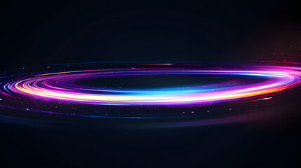 Abstract background with colorful light rays shining through a dark space, creating a vibrant and dynamic visual, symbolizing energy, creativity, and the interplay of light and color in a modern digit