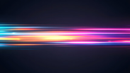 Abstract background with colorful light rays shining through a dark space, creating a vibrant and dynamic visual, symbolizing energy, creativity, and the interplay of light and color in a modern digit