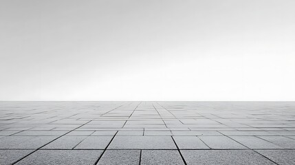 Empty gray tiled surface.