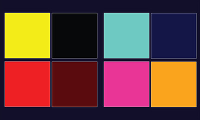 Obraz premium background with squares and frames. black frames. multi-colored frames