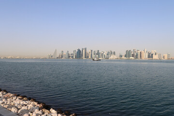 Doha corniche viewed from Old Port