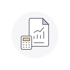 News Report vector icon stock illustration