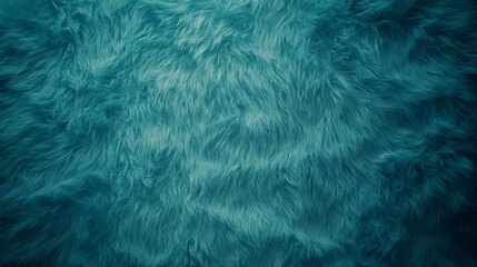 Fototapeta premium Teal Plush Fur Texture Background Image