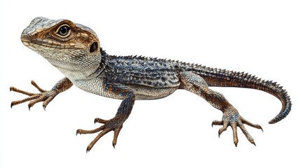 Obraz premium Detailed and Realistic Illustration of a Lizard with Intricate Scales and Unique Coloration, Perfect for Nature, Wildlife, and Educational Themes
