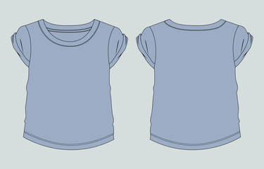 T shirt tops Clothing design vector illustration template for kids baby girls