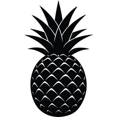 A Pineapple silhouette Vector illustration Adobe Illustrator Artwork