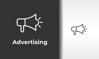 Advertising Vector, Icon Or Logo Sign Isolated Symbol Illustration