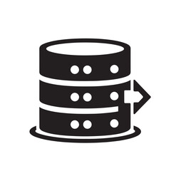Database data export icon.