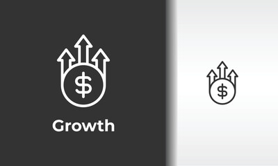 Growth Vector, Icon Or Logo Sign Isolated Symbol Illustration