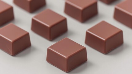 PANTONE 17-1230 Mocha Mousse Minimalist 3D Pattern Wallpaper Design